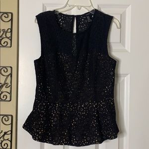 Dressy lace black top